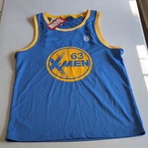 Marvel X-Men Blue and Yellow Tank Top MD